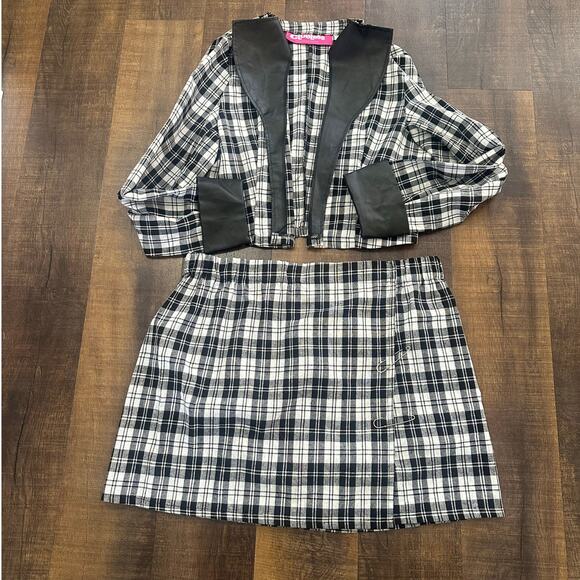 Clueless Dionne Davenport Costume Plaid Jacket & Skirt Set Size 1XL - Picture 1 of 12